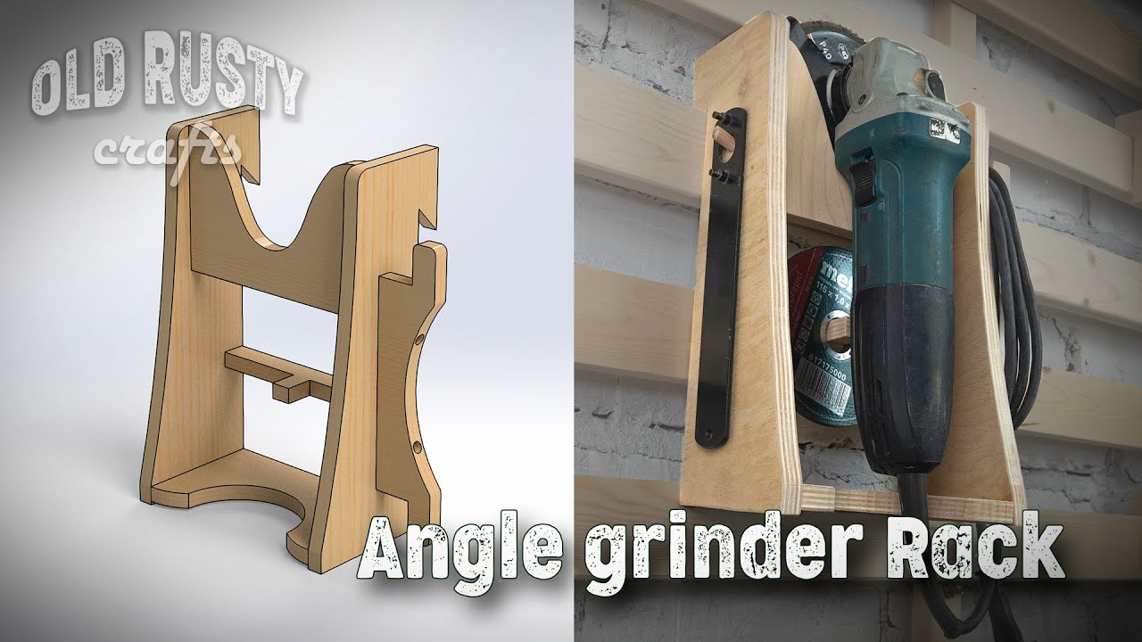 Angle Grinder Rack. ( Tool Storage Wall French Cleat DIY)