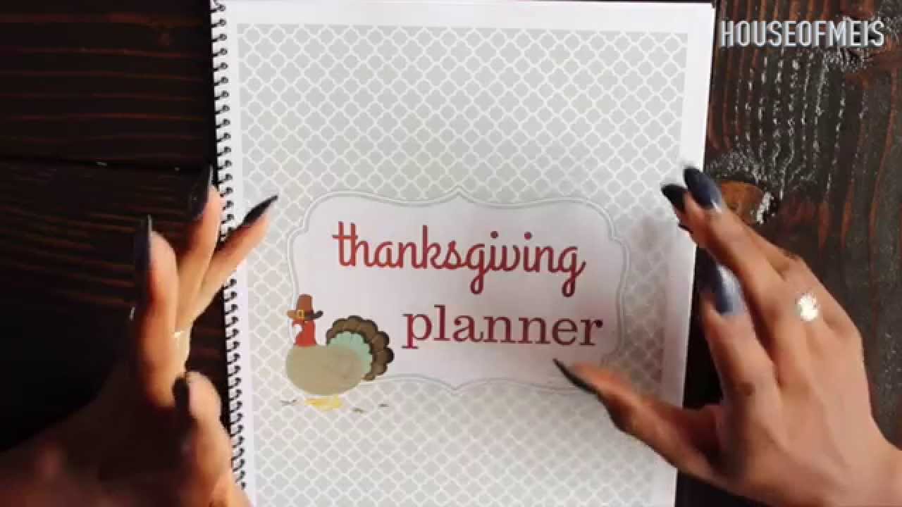 THANKSGIVING PLANNING| MY PLANNER & DINNER MENU (HOUSEOFMEIS)