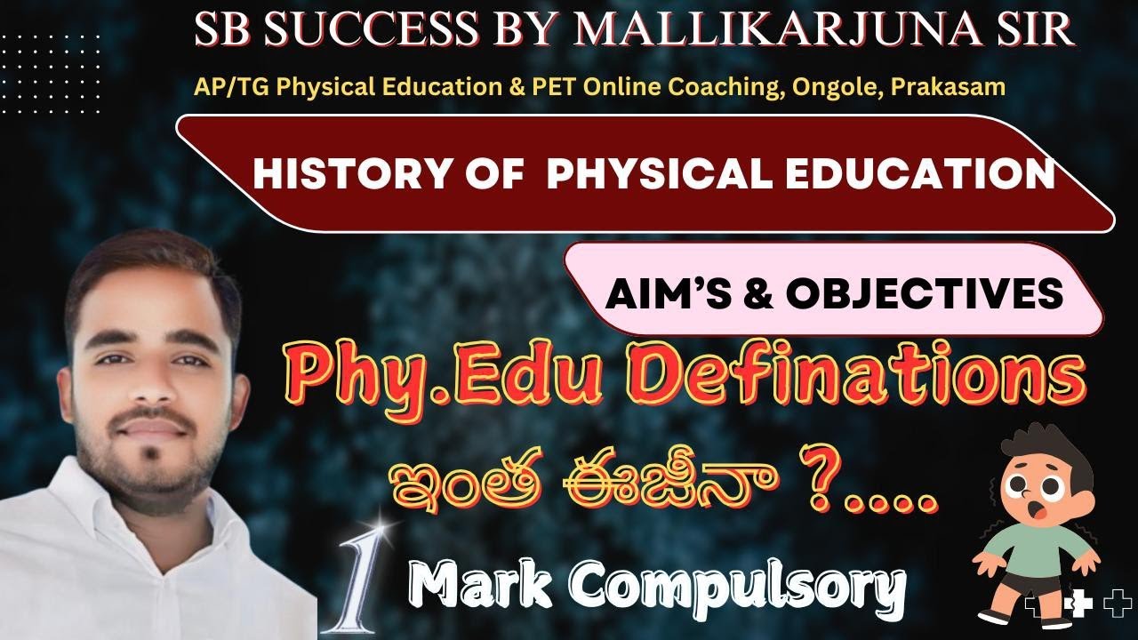 physical education -History-Aims and objectives-Definitions