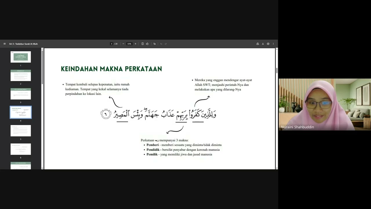Kompas Surah Al Mulk (4)- Ustazah Nuraini