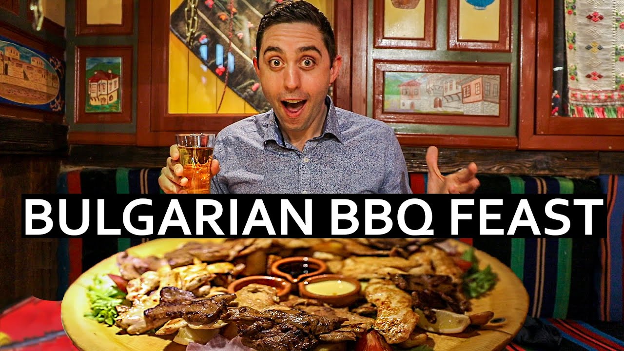 Huge BULGARIAN BBQ Meat Feast in Sofia, Bulgaria