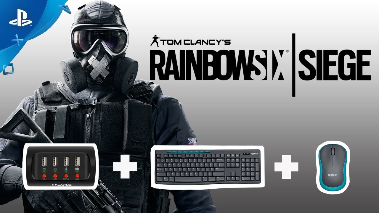 Use 2.4G Wireless Keyboard and Mouse Adapter (HC-10135) to Play Rainbow Six Siege on PS4