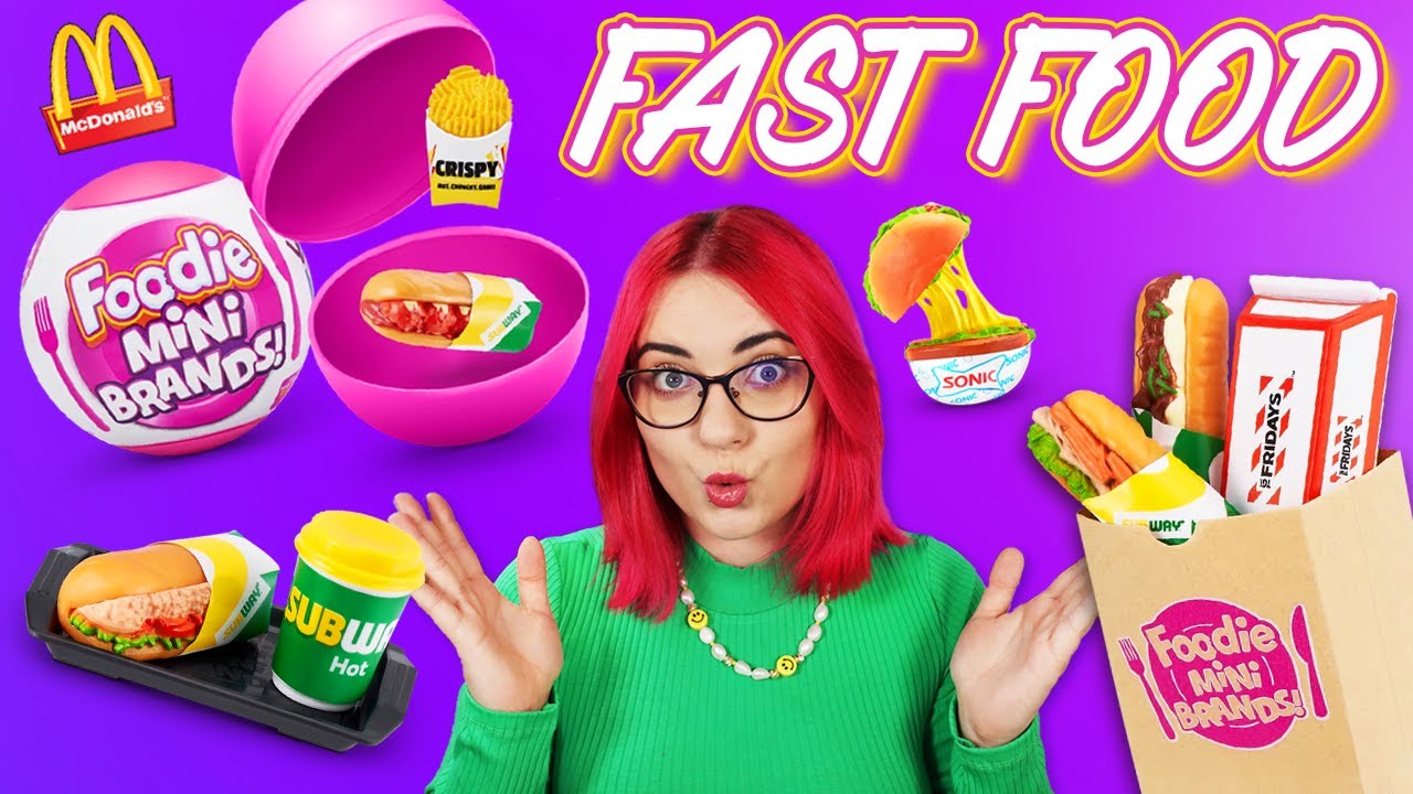 Foodie Mini Brands 🍟 JEDZENIE Z FAST FOOD&Oacute;W 🍔 Kule Niespodzianki