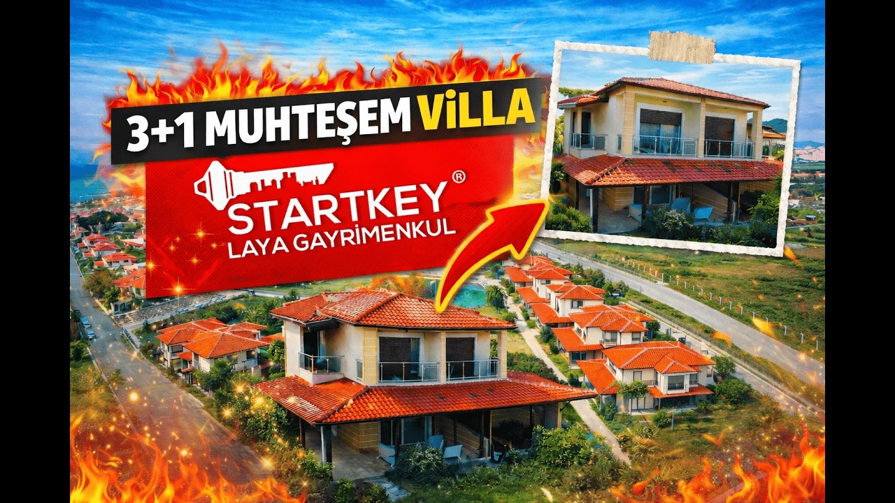 DAVUTLAR MAH. EGE BİRLİK 2 SİTESİ'NDE BAHÇELİ SATILIK 3+1 VİLLA