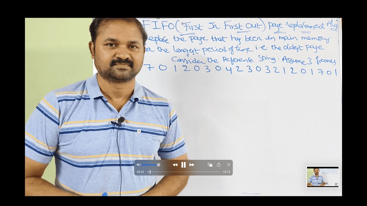 OS in Telugu || FIFO Page Replacement Algorithm in Telugu || Operating Systems in Telugu