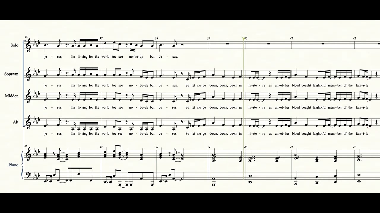 Nobody  Evanescence middenstem (sopraan 2)