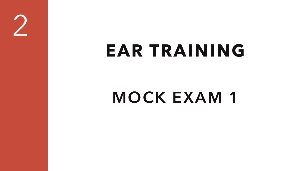 RCM Level 2 Mock Examination (Ear Training) | Set 1