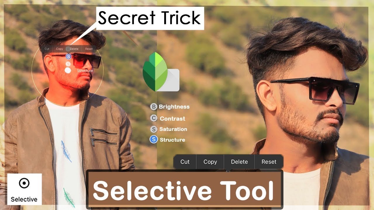 How to Adjust Face Light & Saturation Using Selective Tool in Snapseed