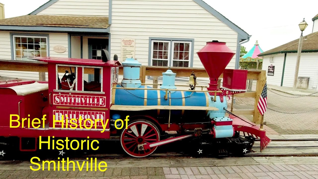 Train Engineer Explains History of Historic Smithville Village +C.P.  Huntington Train