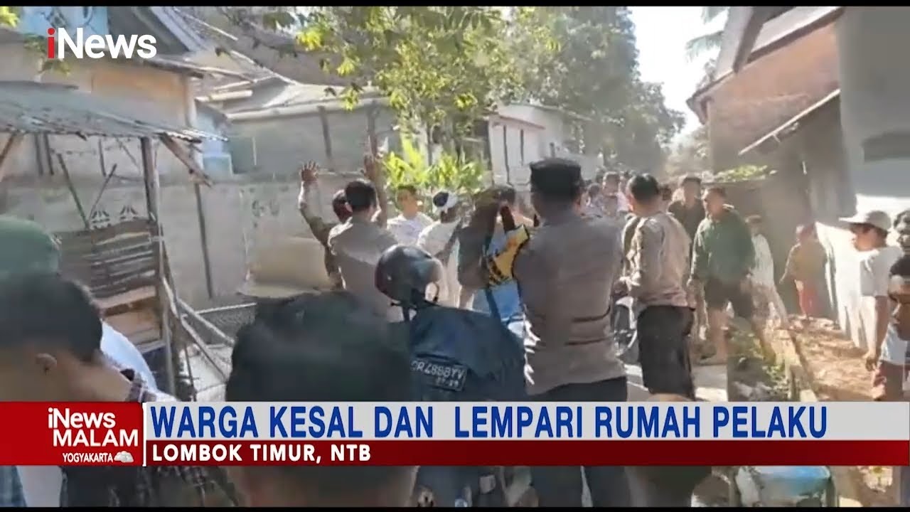 Ratusan Warga di Lombok Timur Datangi Rumah Guru Ngaji Pelaku Pencabulan #iNewsMalam 09/07