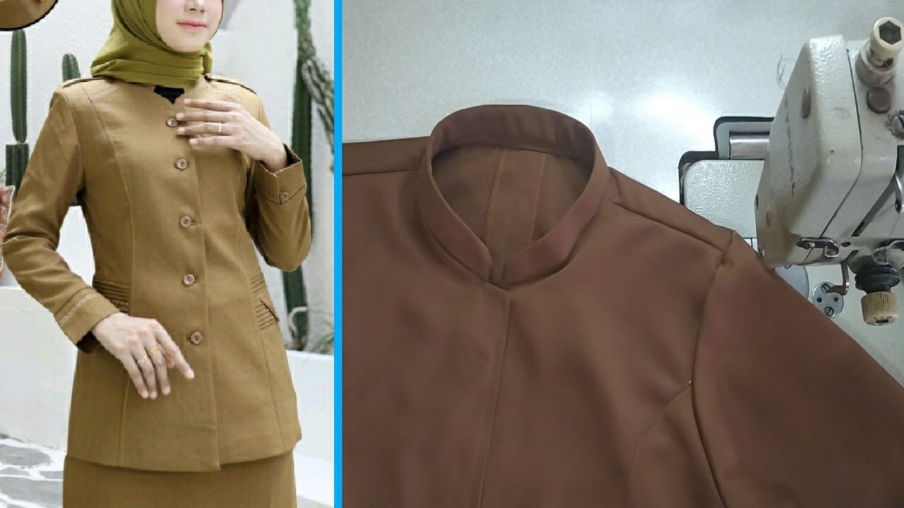 Wah! ternya seperti ini Proses cara Menjahit Baju Dinas PDH Wanita