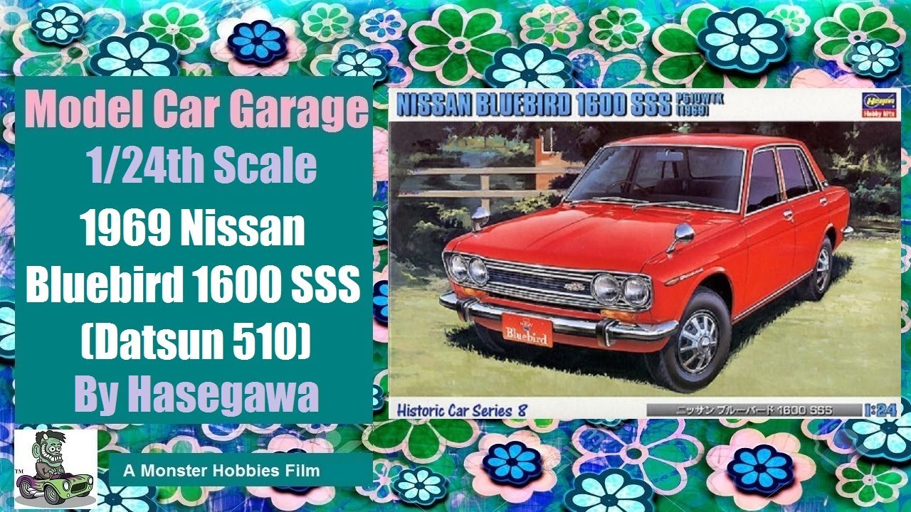 Model Car Garage - The Hasegawa 1969 Nissan Bluebird 1600 / Datsun 510 Model Car Kit Unboxing Video