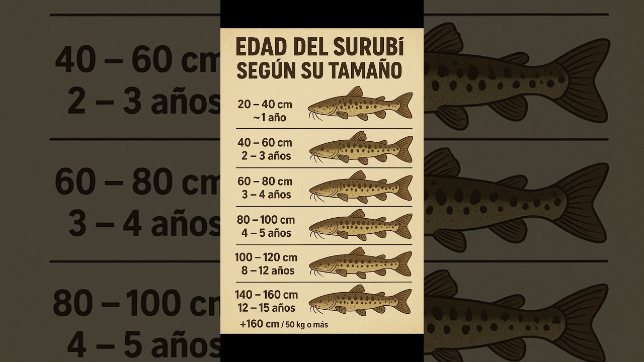 Edad del Surub&iacute; seg&uacute;n su Tama&ntilde;o