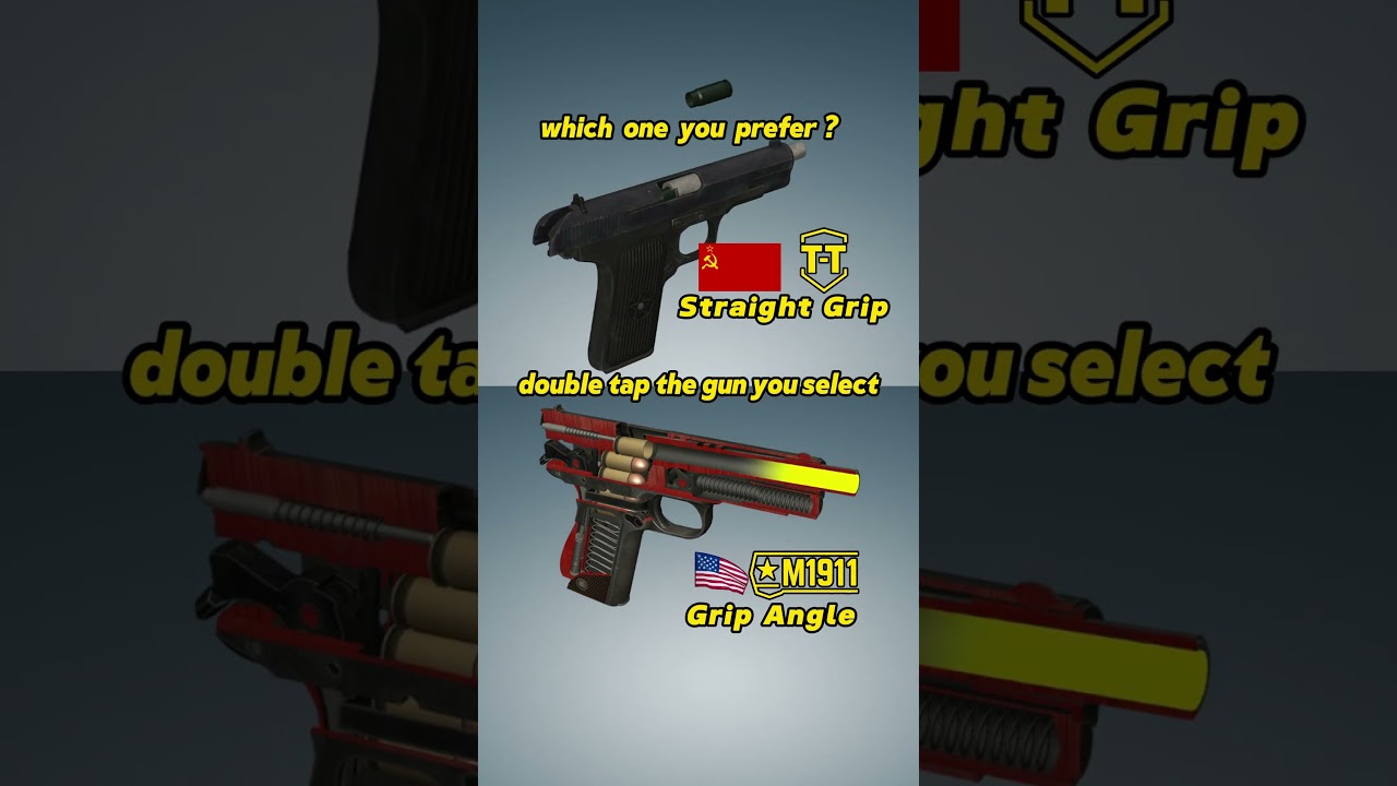 Угол рукоятки M1911 или прямая рукоятка ТТ? #shotrs #g&uuml;ndem #1911 #WWII #SG #viralvideo #callofduty