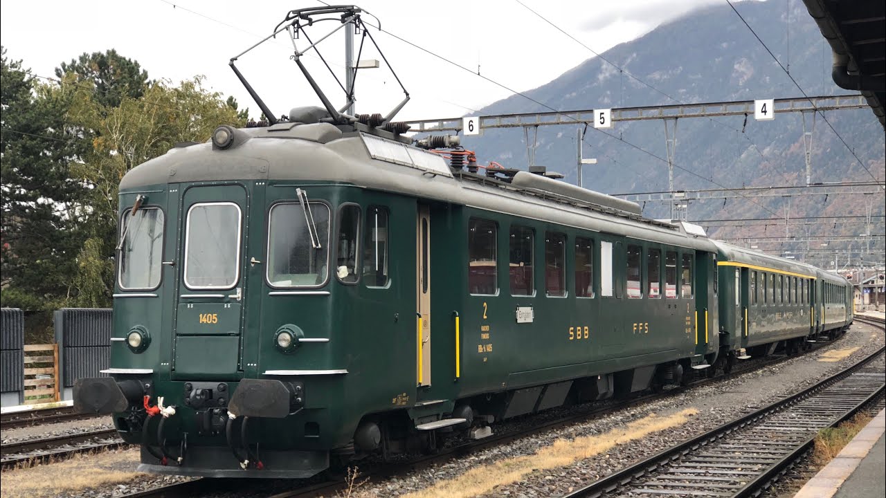 [FR/DE] RBe 4/4 540 + Trans Europ Express + Trains Nostalgique du Trient -Transports Publics Suisses