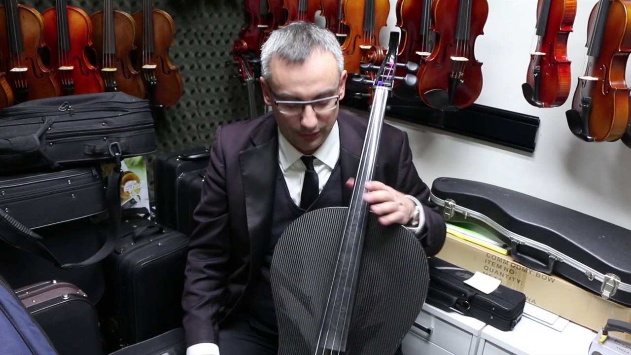 mezzo-forte carbon fiber design line cello demonstration