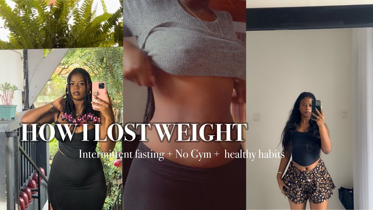 HOW I LOST WEIGHT 🥒| Intermittent fasting + walking + portion size & More 