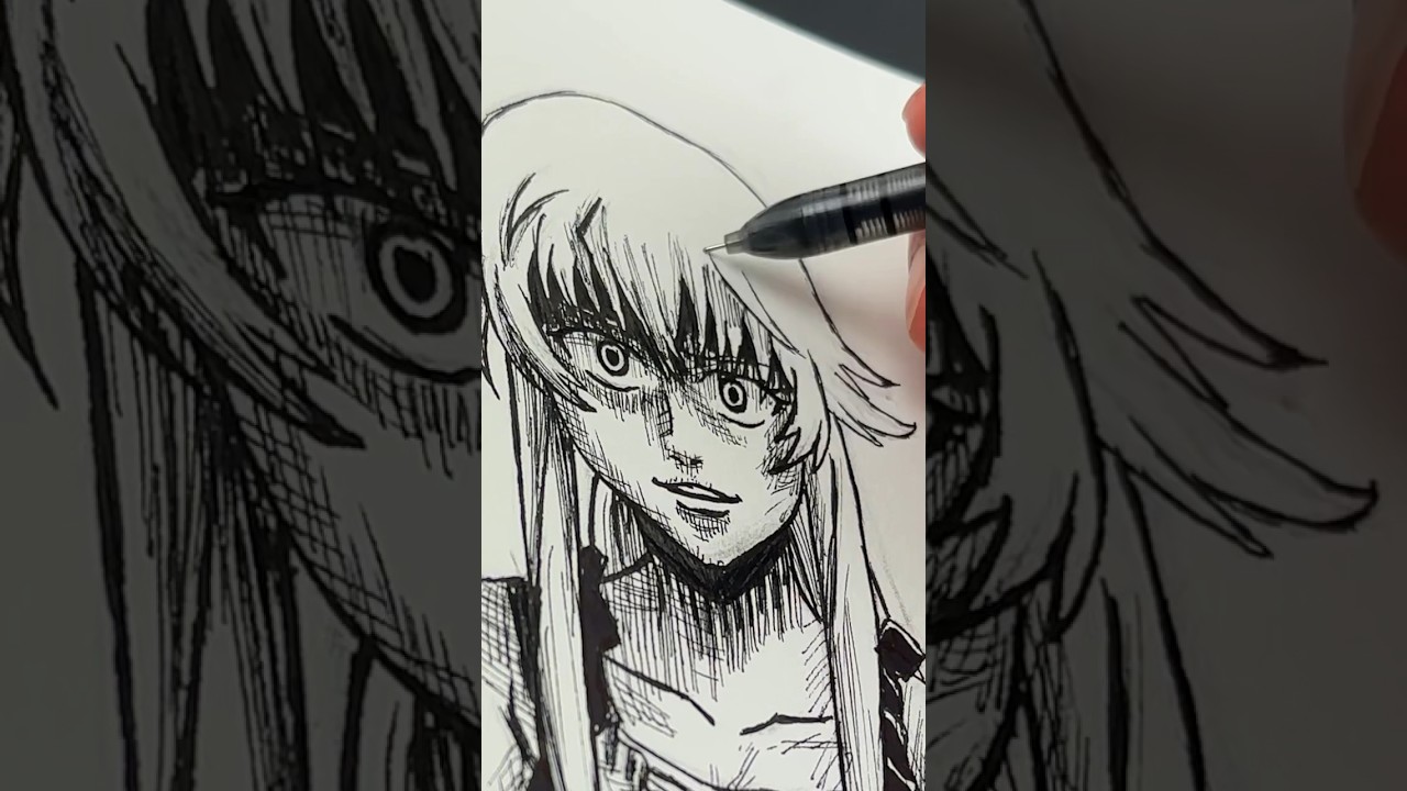 {ASMR} Drawing Yuno Gasai - Future Diary