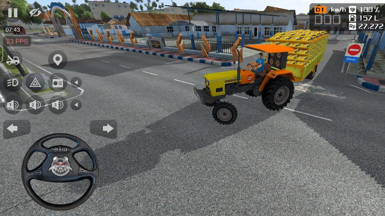 🤯Heavey Loaded HMT tractor goods export in highway