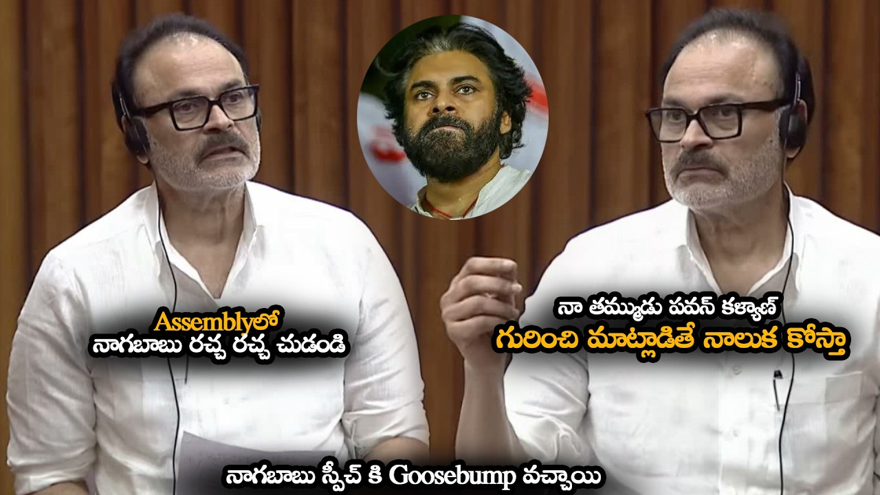 Assemblyలో నాగబాబు రచ్చ రచ్చ చుడండి || Assembly Shocked For Nagababu Goosebump Speech || MTB