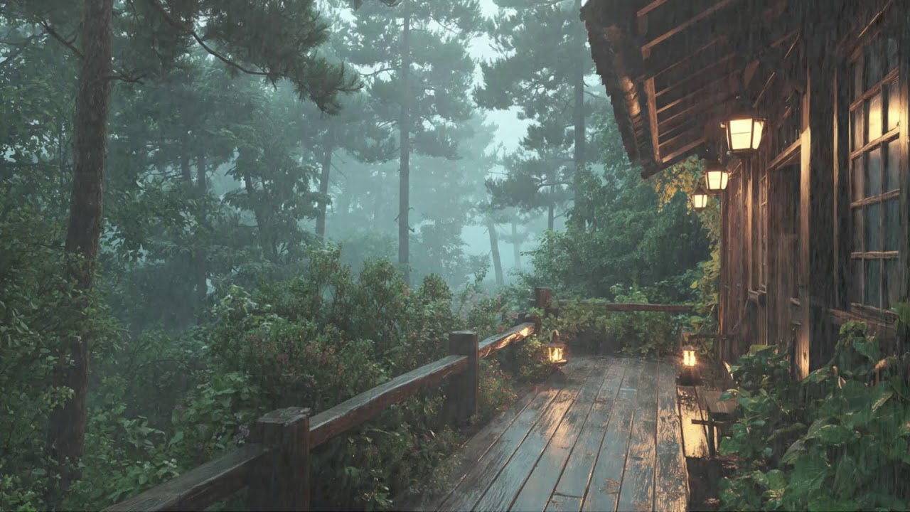 Soft Rain on Cabin Roof — Sleep Aid for Insomnia & Anxiety
