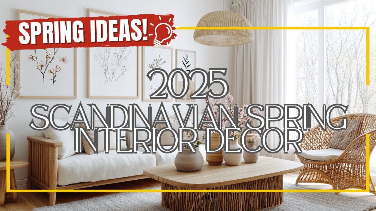 Light & Airy Scandinavian Spring Interior 2025, Refresh Your Home with Minimalist Elegance