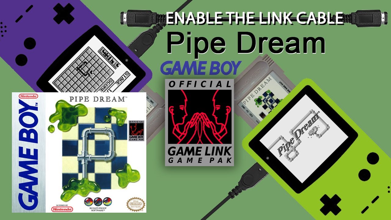 Pipe Dream (GB, 1990) - ENABLE THE LINK CABLE - unlisted 2-player Vs + Co-Op mode