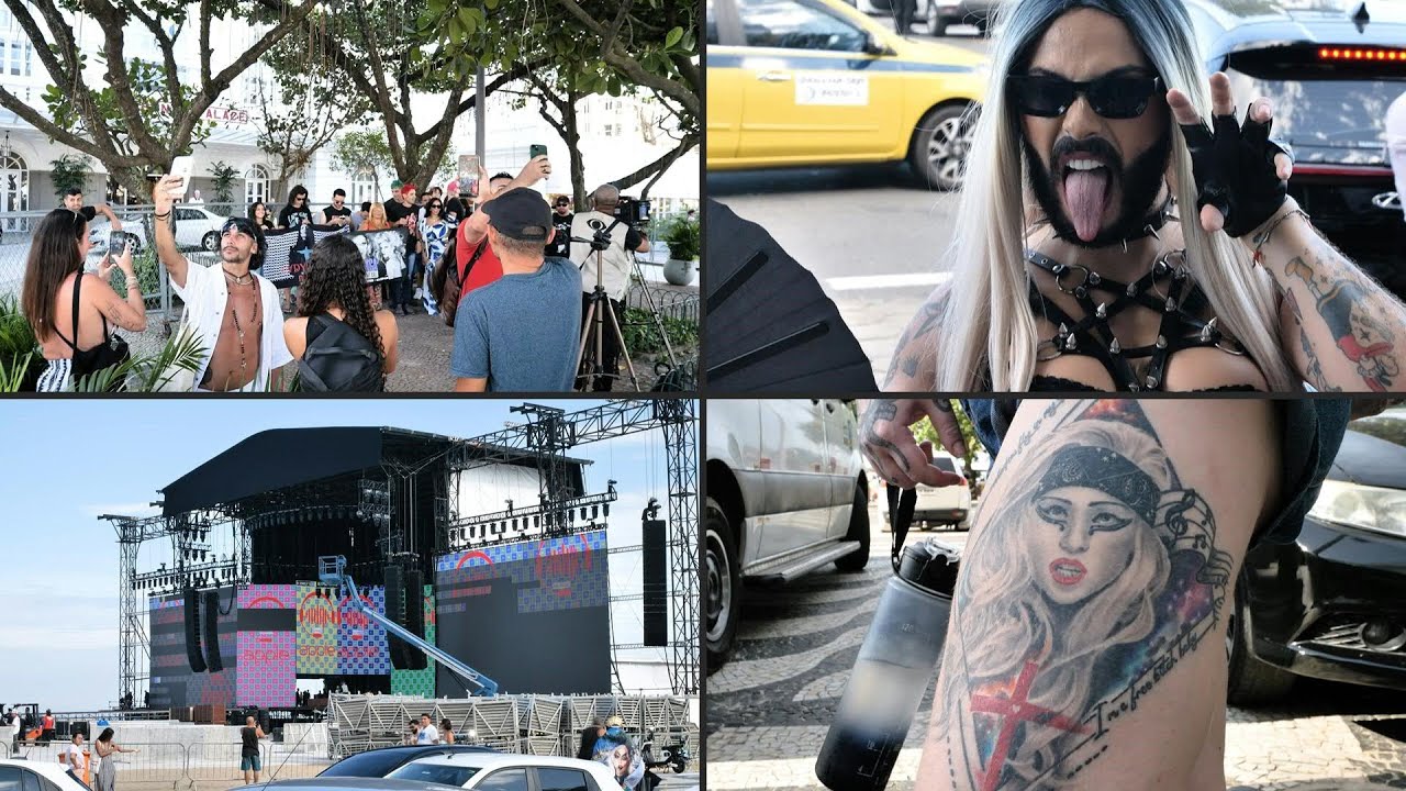 Fãs de Lady Gaga vivem expectativa para megashow em Copacabana | AFP
