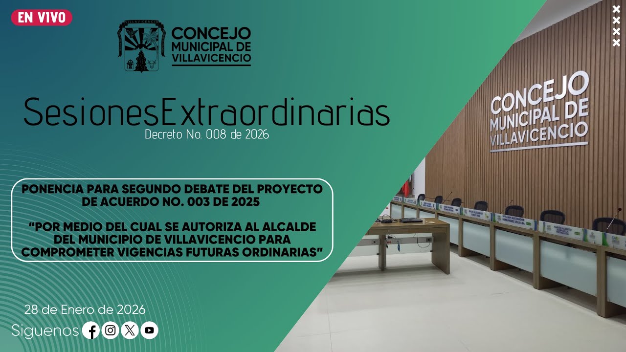 Sesión Plenaria Extraordinaria 28 Enero de 2026