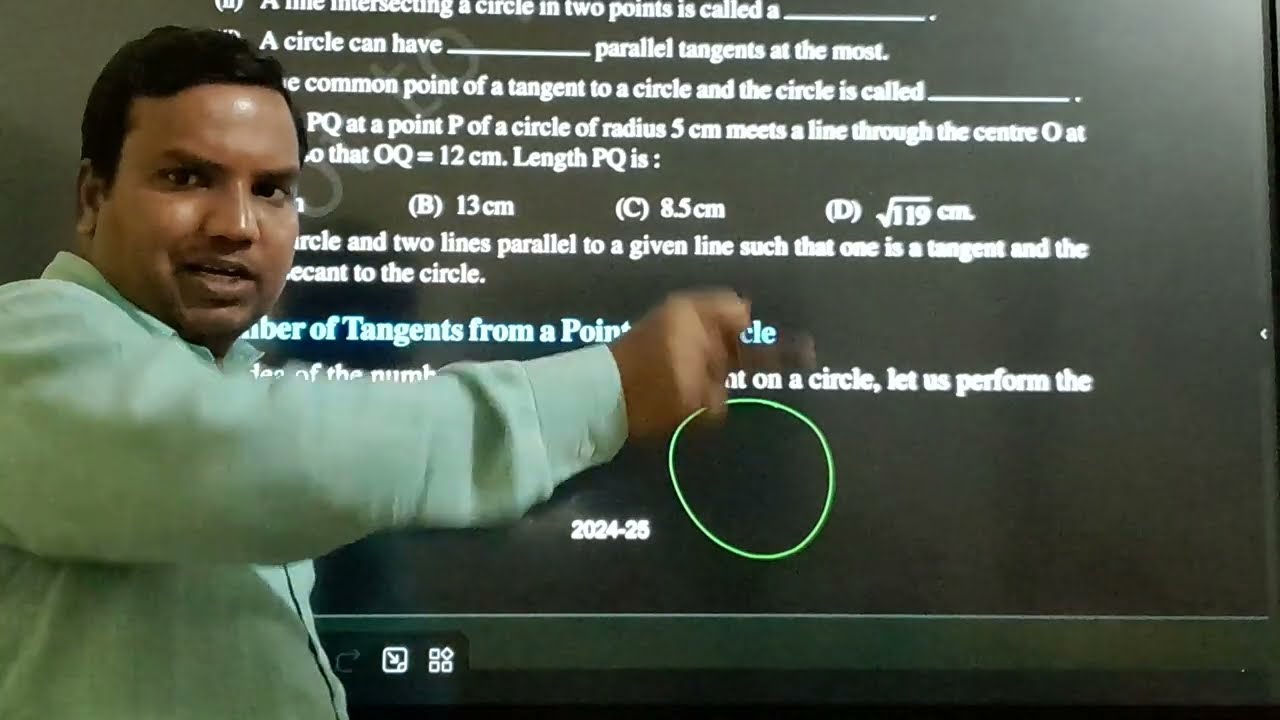 Circle Class 10th Maths Exercise 10•1  part 2 ll Ncert Solutions Cbse