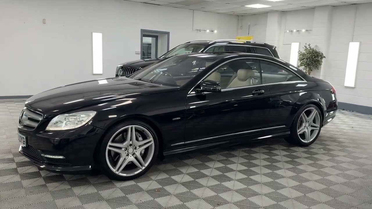 2010 Mercedes CL500 AMG Line In Obsidian Black With Ivory Leather Interior For Sale In cardiff