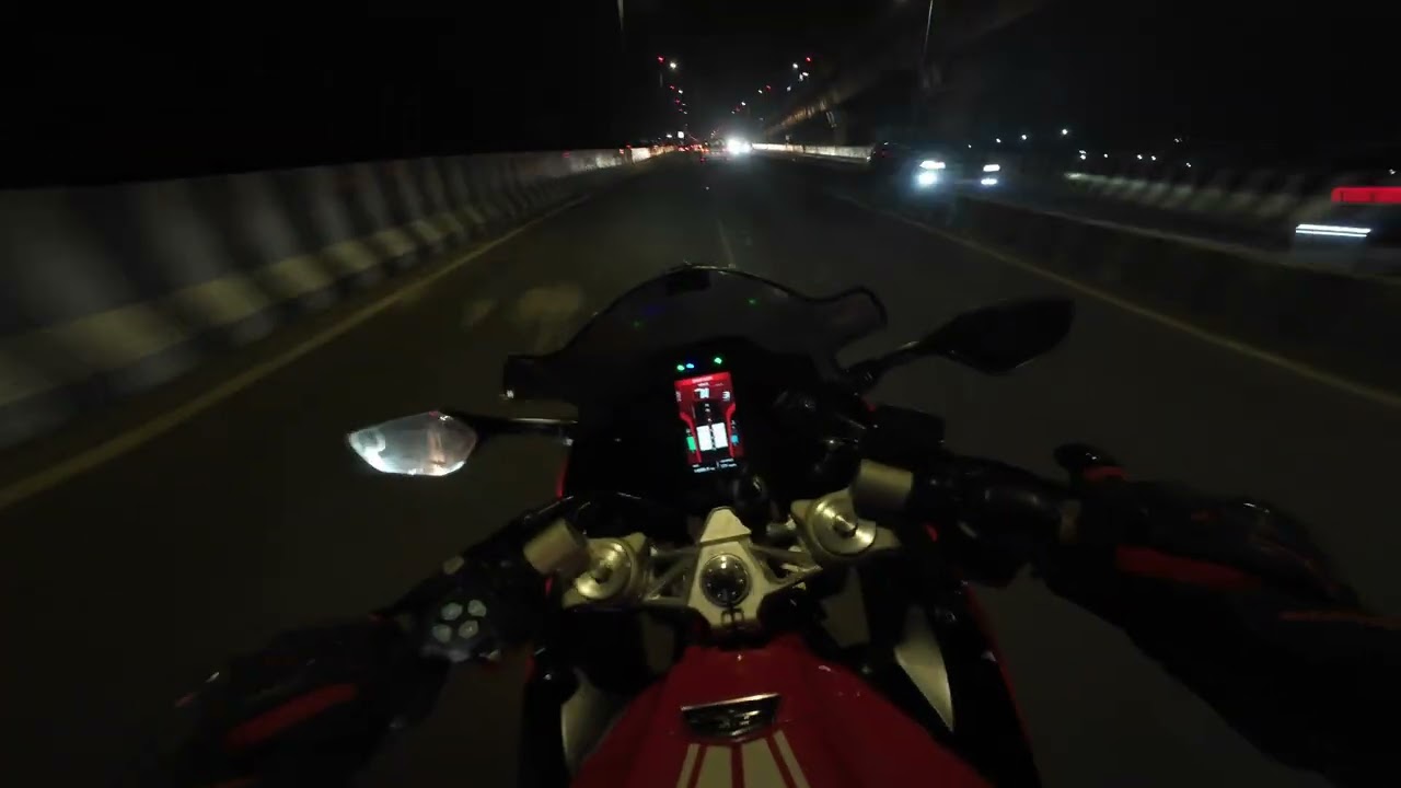 City Hyper night ride on Apache RR 310 