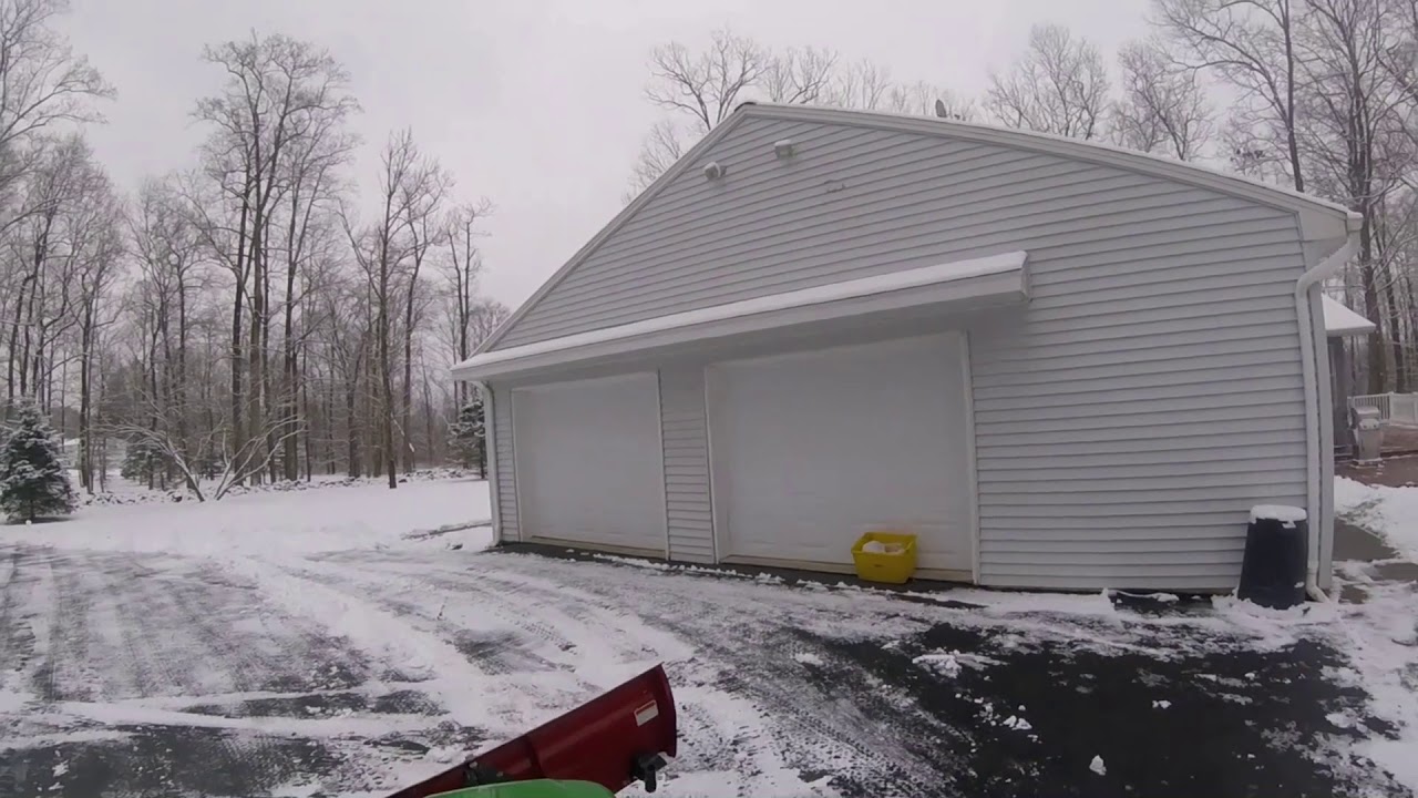 Plowing Driveway with my 2004 John Deere X575