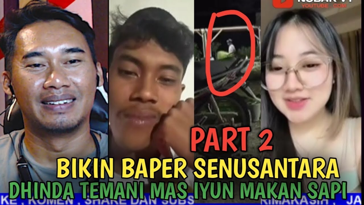 Bikin baper senusantara, dhinda temani mas iyun makan sapi dikandang 