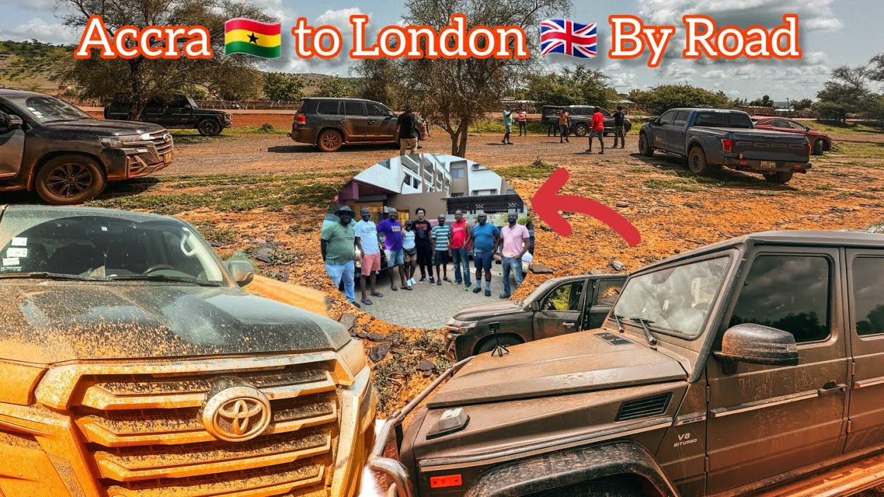 12 Ghanaians 🇬🇭 driving from Accra to London 🇬🇧 using Ghana Card as visa. ghana to UK by road