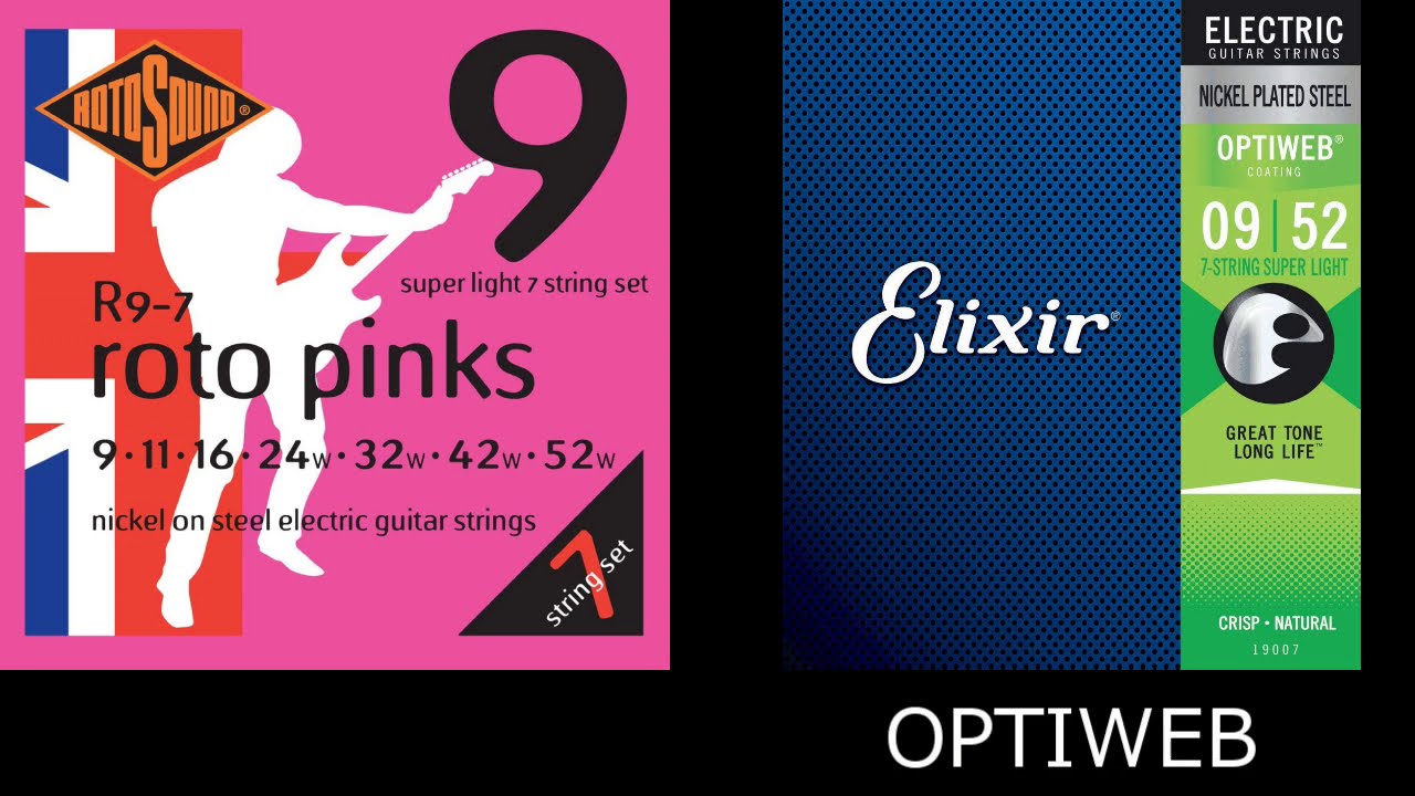 ROTOSOUND vs ELIXIR OPTIWEB - Guitar String Comparison