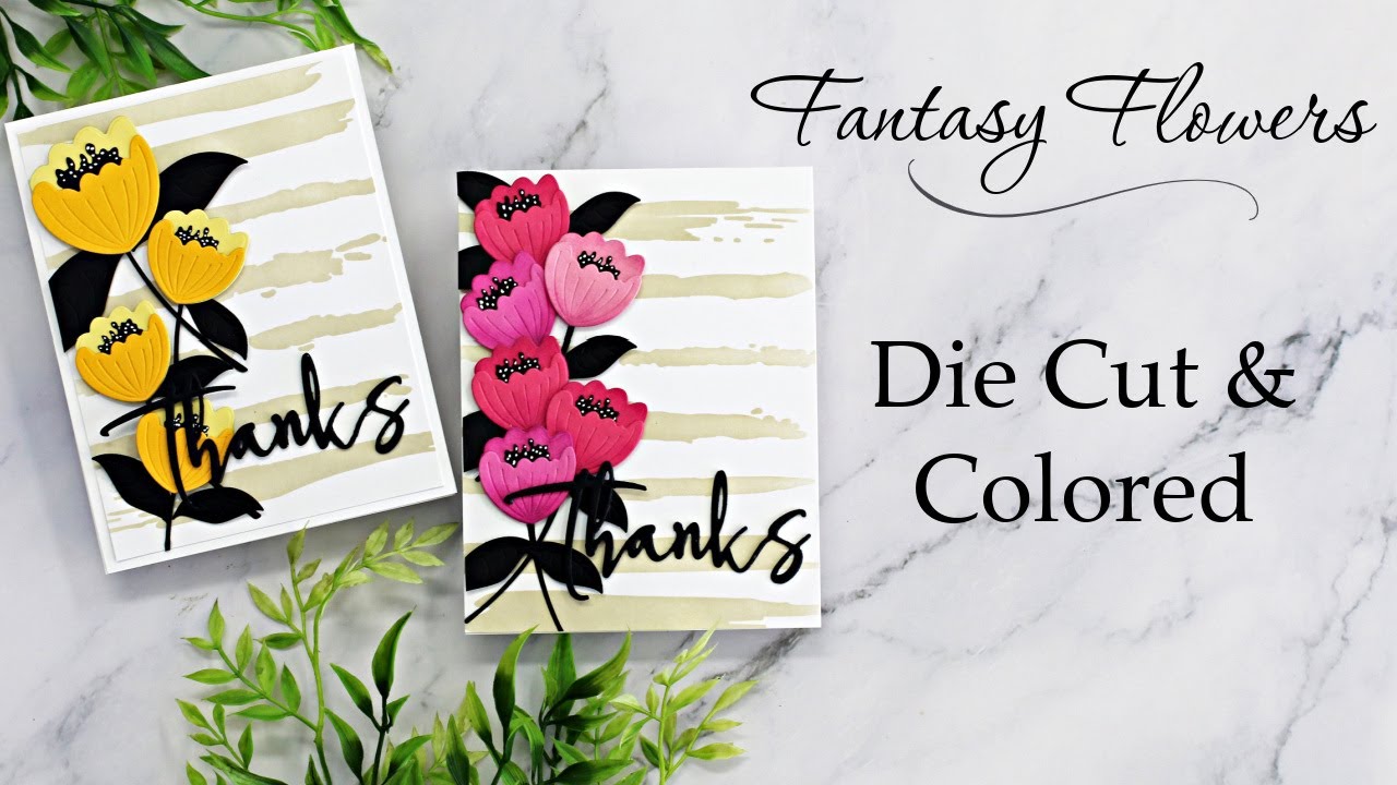 Alex Syberia Fantasy Flowers Die Cut Cards