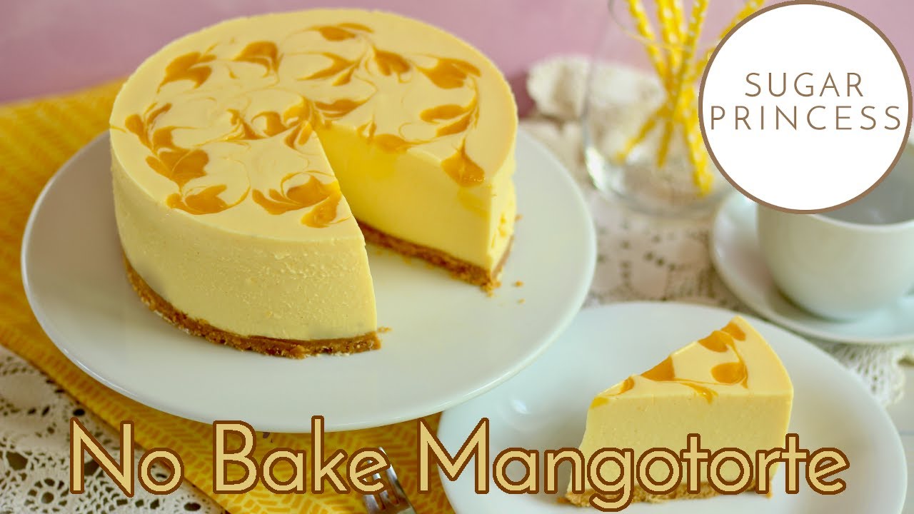 🥭 Einfache Mangotorte ohne Backen! 🥭 No Bake Mango Cheesecake! 🥭 Rezept von Sugarprincess 🥭
