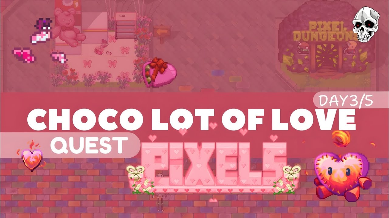 Pixels Choco-lot of Love Day 3 Guide 💝 Clue Answer + NPC Location + Rewards