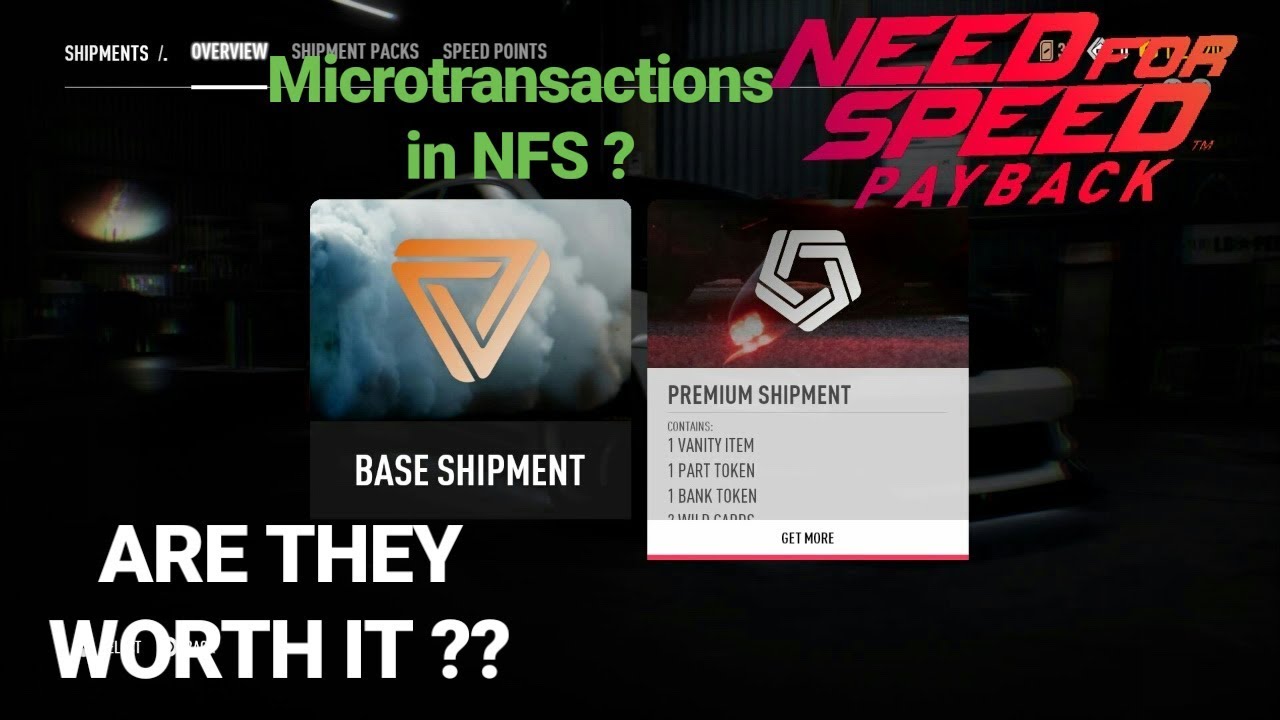 Need For Speed Payback| Premium Shipments Opening/Are they worth it ???