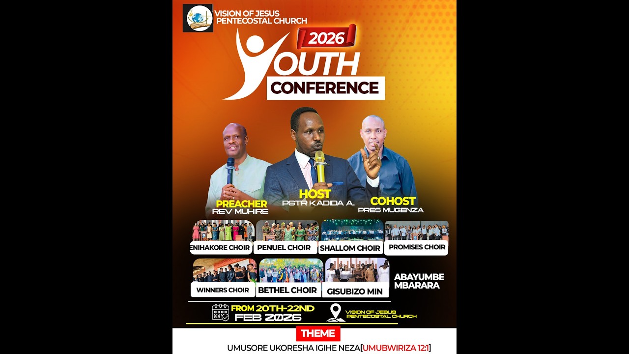 LIVE:  YOUTH  CONFERENCE  with PASTOR.KADIDA AND  REV.MUHIRE FROM RWANDA DAY2  20 I 02 I   2026