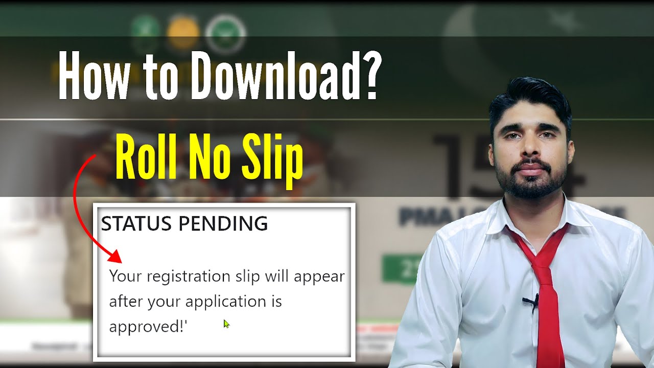 How to Download 154 PMA Long Course Roll Number Slip