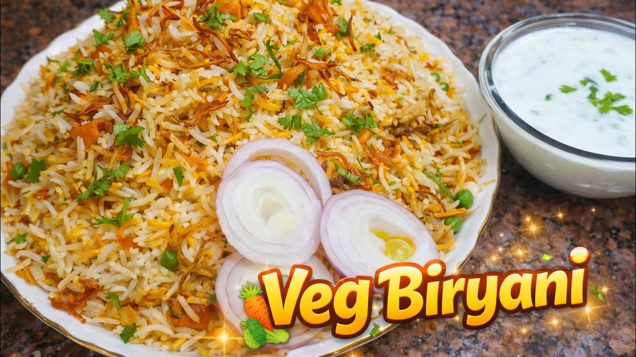 Veg Biryani Recipe Hyderabadi Style || Tarkari Ki Biryani#Food#Recipe😋