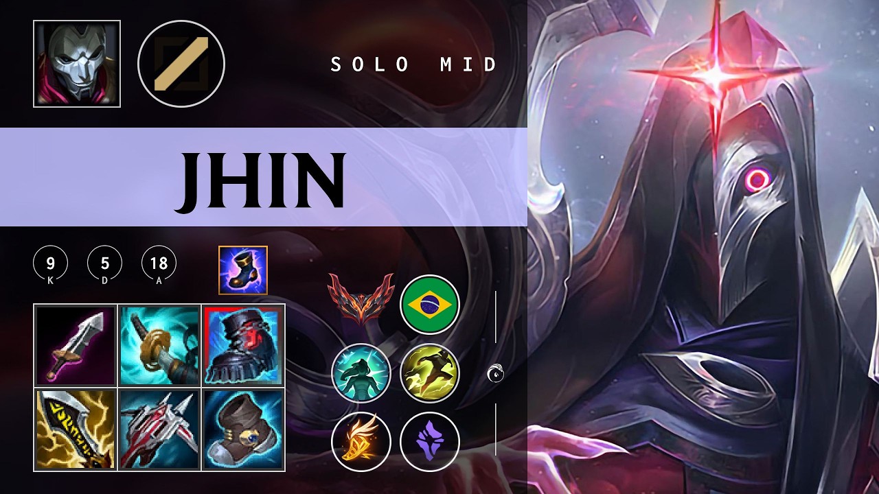 Jhin Mid vs Karthus - BR Grandmaster Patch 26.04