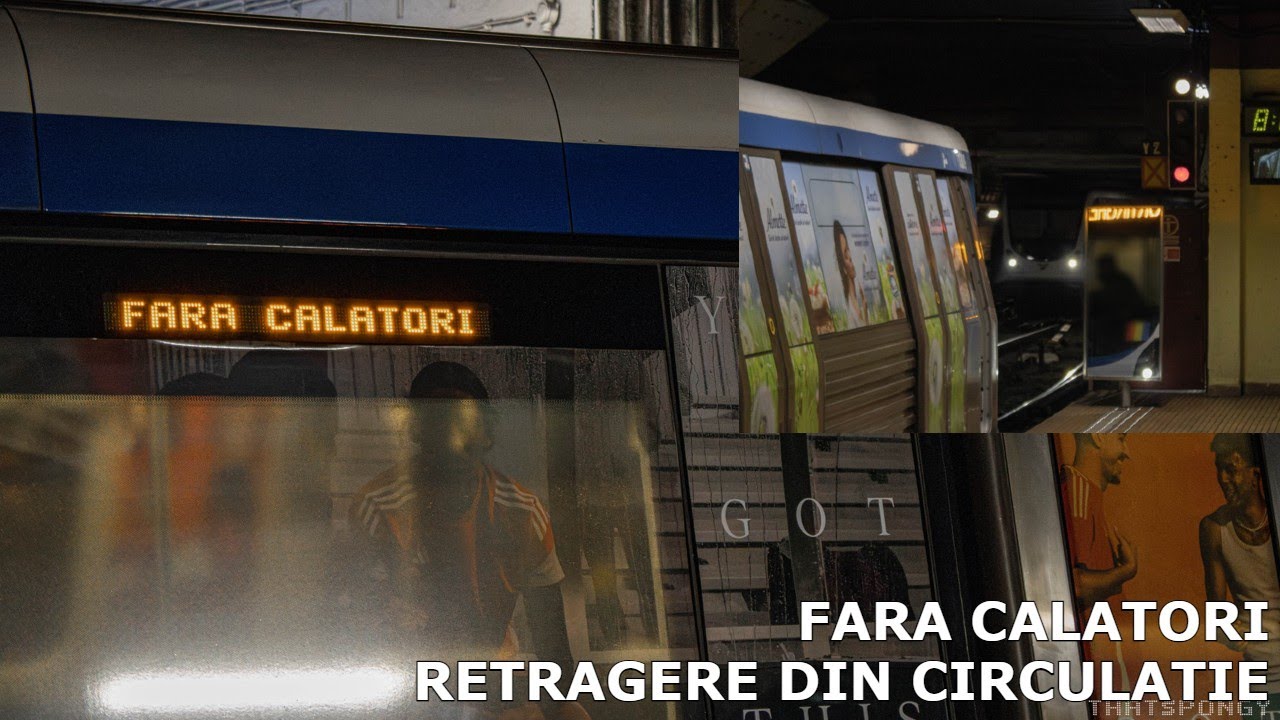 (2) [4K60FPS] Trenuri de metrou CAF Fara Calatori / Retragandu-se din Circulatie