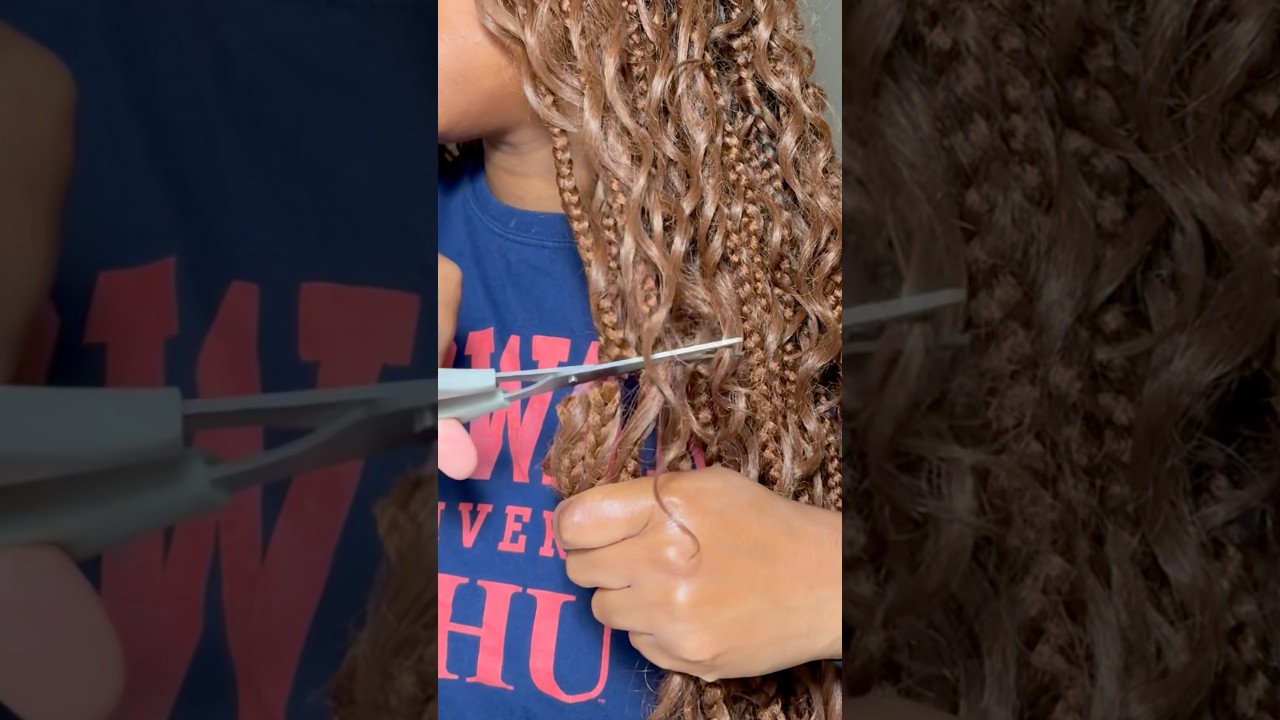 Take down my braids with me 😭 