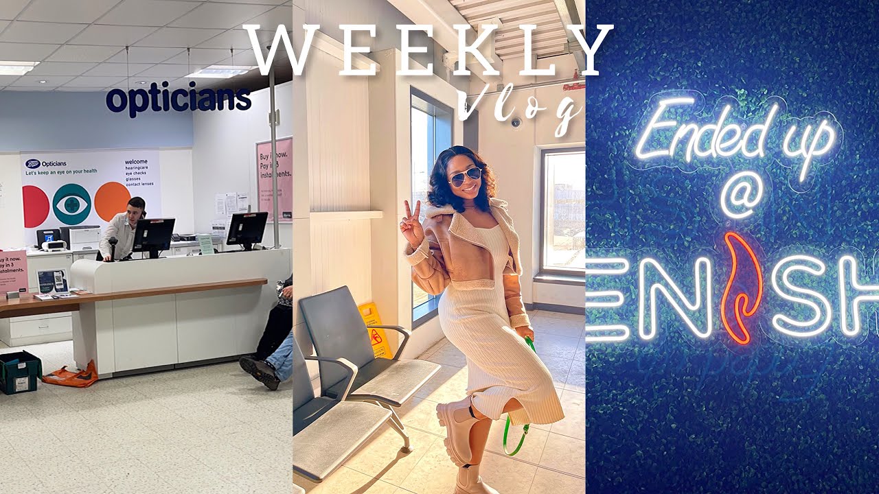 A WEEKLY VLOG: VISITING LONDON, OPTICIAN, FIRST TIME USING GLASSES, COOKING, UNBOXING NEW AIRPOD.