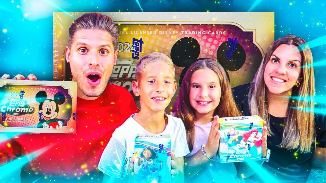 ABRIMOS TODAS LAS CAJAS TOPPS CHROME DISNEY 2025 EN FAMILIA!!!
