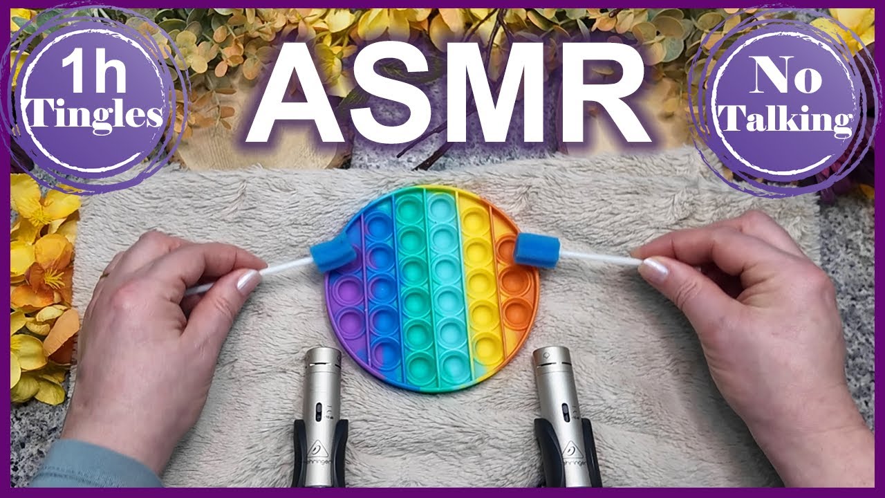 ASMR Ear-to-Ear Brain Massage Tingly Triggers Immersive Stereo Sounds for Deep Sleep (No Talking)