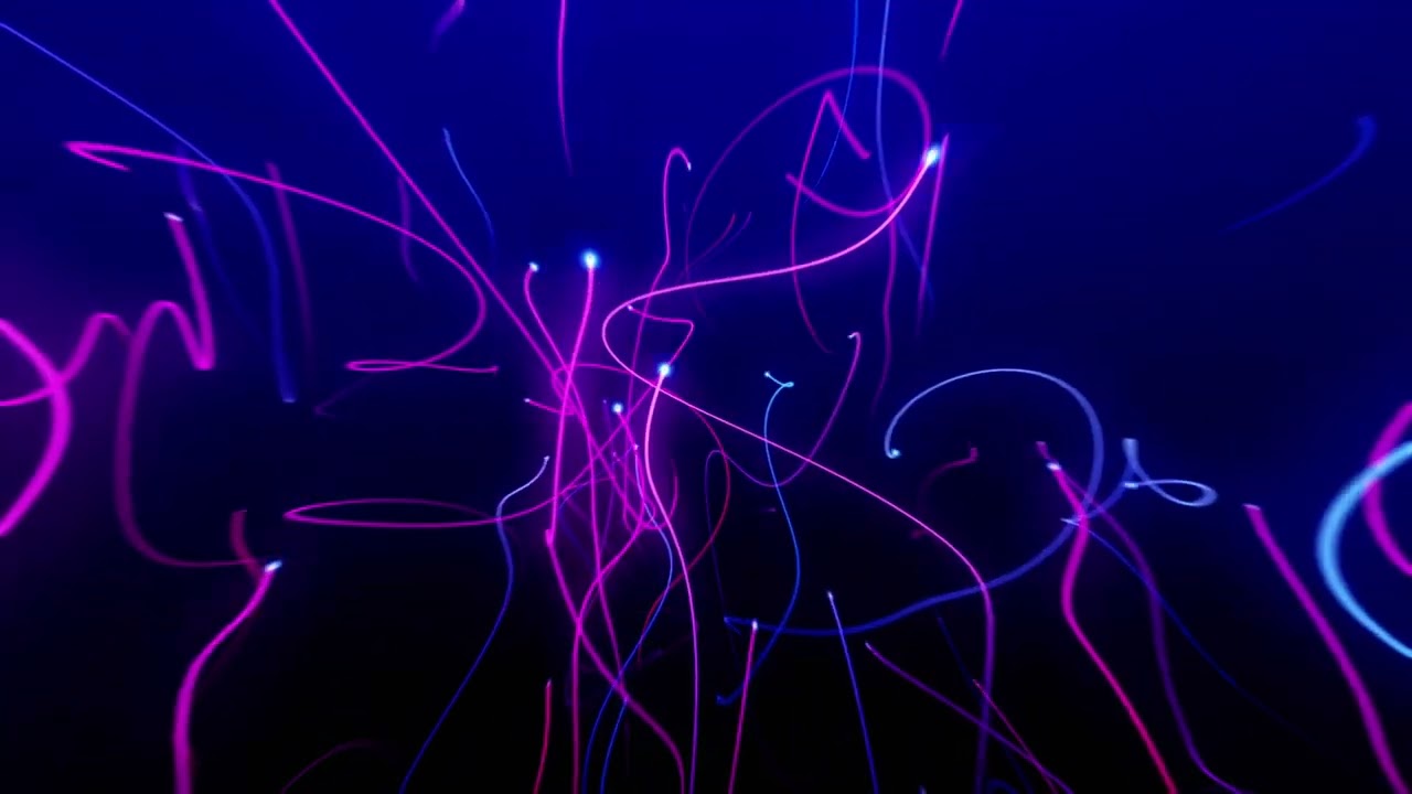 Neon Lines Background video   Footage   Screensaver